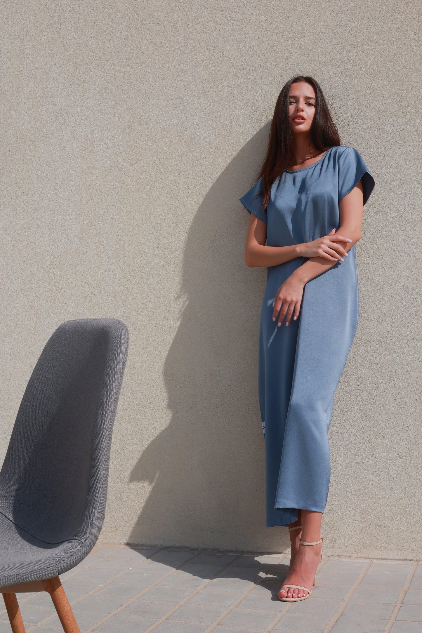 Bousaada Abaya Set - Petroleum - Hayaa0fficial