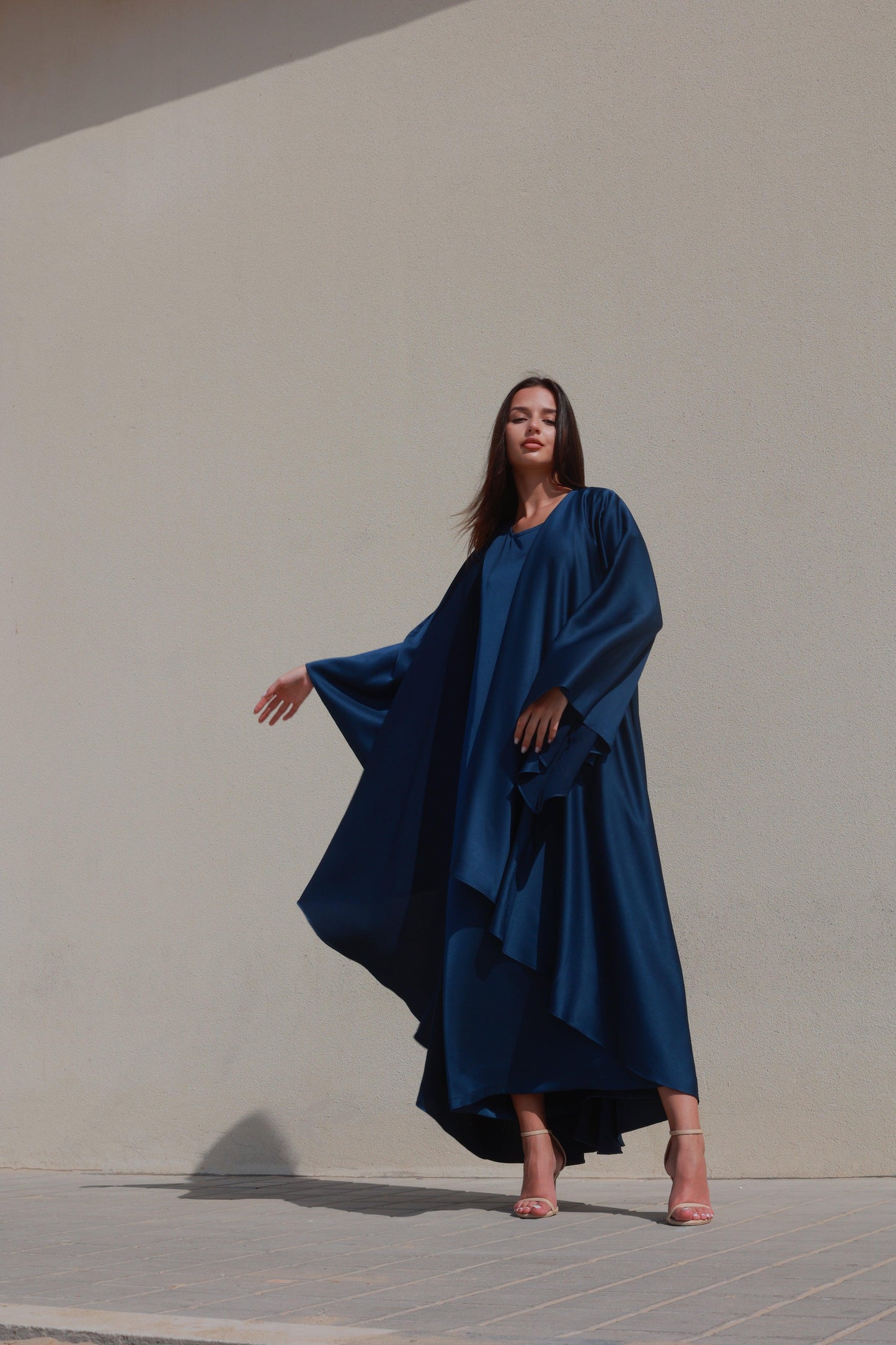 Bousaada Abaya Set - Deep Blue - Hayaa0fficial