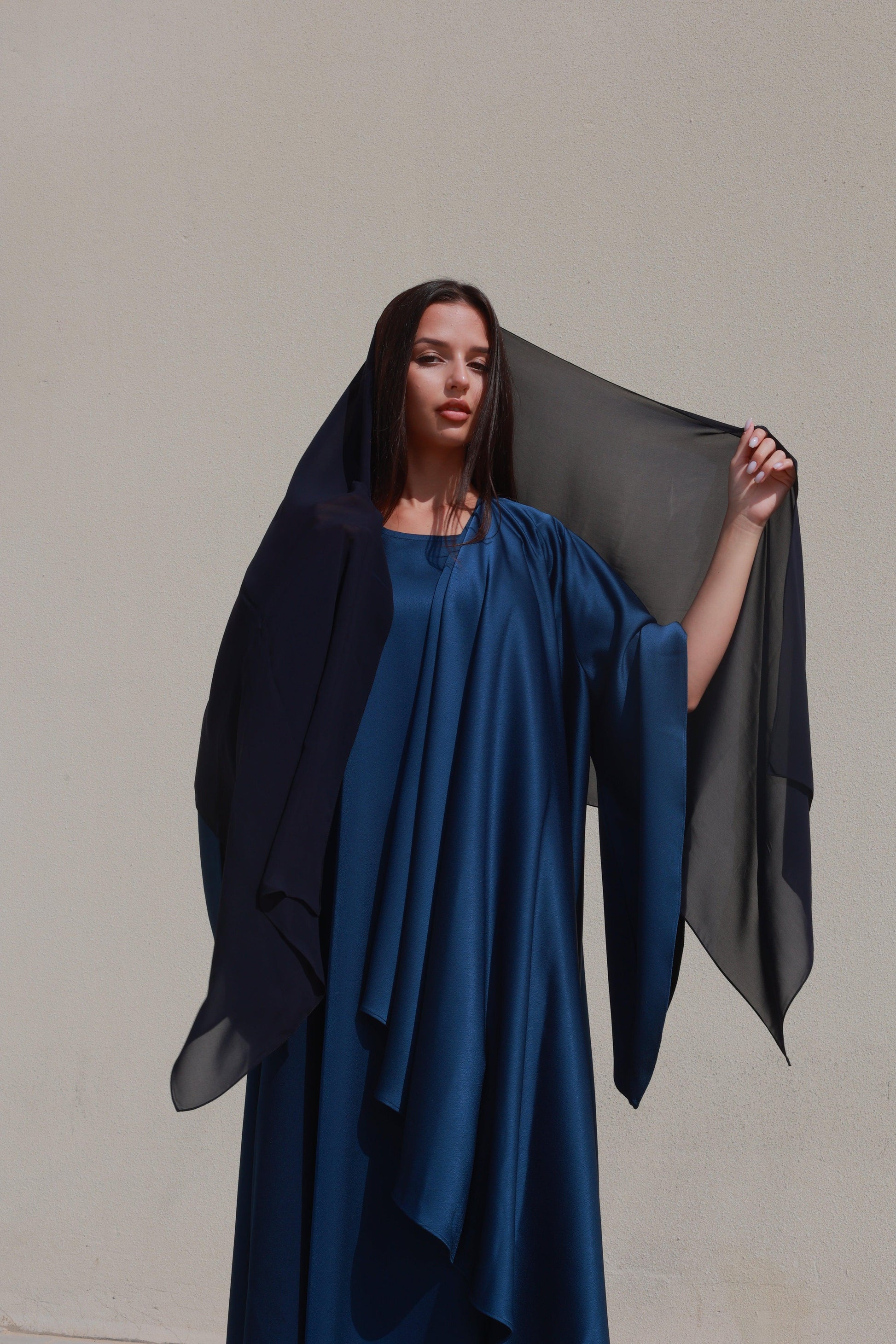 Bousaada Abaya Set - Deep Blue - Hayaa0fficial