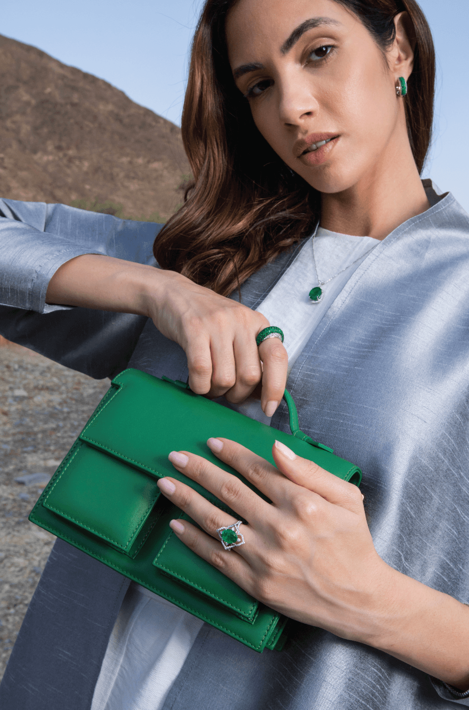 Algiers Abaya - Grey Blue - Hayaa0fficial